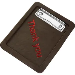 Money tray with clip leather ,H=5,L=195,B=151mm brown.