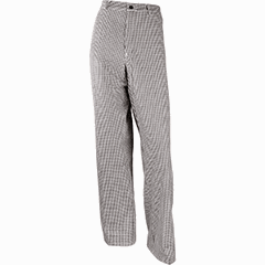 Check trousers size 56 “Chief” cotton black,white