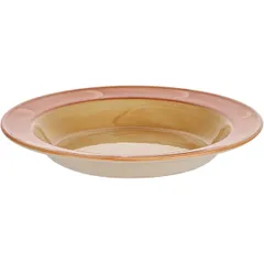 Тарелка глубокая «Паприка» фарфор 380мл D=215,H=30мм оранжев.,бежев., изображение 2