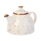 Чайник заварочный «Париж» фарфор 0,6л D=70/125,H=120мм белый,коричнев., изображение 2