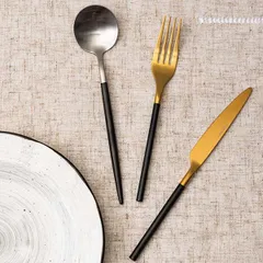 Ложка столовая «Стил Блэк Сильвер Мэтт» сталь нерж. ,L=215,B=48мм черный,серебрист., изображение 4