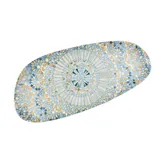 Блюдо для подачи «Мозаик» фарфор ,L=36,B=16см разноцветн.