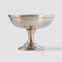 Креманка «Нобель» на ножке мельхиор 200мл D=110,H=85мм серебрист., изображение 2