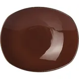 Тарелка глубокая «Террамеса Мокка» фарфор ,H=6,L=31,B=26см тем.корич.