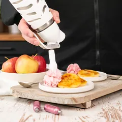 Сифон для сливок «Десерт Вип» сталь нерж.,пластик 0,5л D=97,H=264,B=125мм металлич.,белый, изображение 2