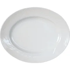 Dish “Spyro” oval  porcelain ,H=16,L=280,B=220mm white