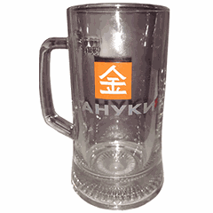 Beer mug “Tanuki” glass 300ml