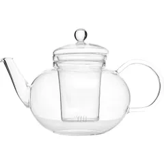 Чайник заварочный «Мико» стекло 1,2л ,H=16,L=24,2,B=14см прозр.