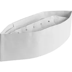 Cook's cap, adjustable. disposable paper ,H=90,L=280,B=2mm white