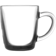 Mug “Basic” glass 350ml D=85,H=95,L=120mm clear.