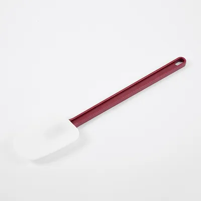 Лопатка жаропрочная силикон,пластик ,L=405/115,B=82мм белый,красный