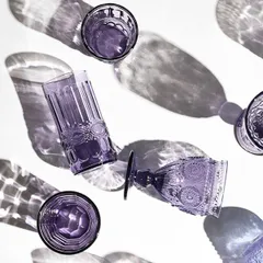 Хайбол (стакан) стекло 250мл D=77,H=100мм фиолет., изображение 2