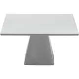 Подставка фуршетная «Райзерс» на ножке фарфор ,H=11,5,L=23,5,B=23,5см белый