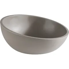 Salad bowl “Element” plastic 1.45l D=26,H=12.5cm stone grey.,matte