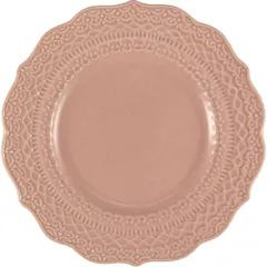 Тарелка «Скалистос» пирожковая керамика D=15,H=2см розов.