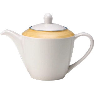 Чайник заварочный «Рио Йеллоу» фарфор 0,85л белый,желт., Объем по данным поставщика (мл): 850