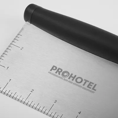 Шпатель кондитерский сталь нерж.,пластик ,H=0,8,L=165,B=100мм металлич.,черный, изображение 4