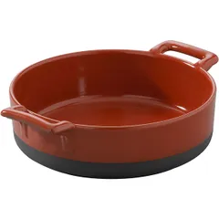 Сковорода порционная «Эклипс» керамика 1л D=185,H=55мм красный,черный