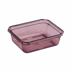 Gastronorm container (1/2)  polycarbonate , H=15, L=32.5, B=26.5 cm  brown.