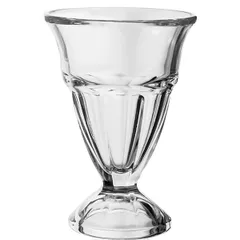 Ice cream bowl “Arctic” glass 270ml D=10,H=15.5cm clear.