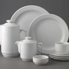 Чайник заварочный «Прага» с крышкой фарфор 300мл D=89,H=110,L=140,B=90мм белый, изображение 3