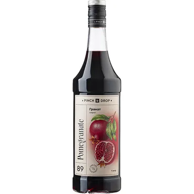 Сироп «Гранат» Pinch&Drop стекло 1л D=85,H=330мм, Состояние товара: Новый, Вкус: Гранат, Материал: Стекло, Объем по данным поставщика (мл): 1000