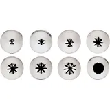 Набор кондитерских насадок[8шт] сталь нерж. D=17,H=30,L=115,B=60мм металлич.