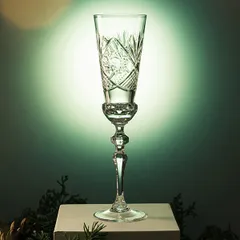 Бокал-флюте хрусталь 190мл D=67,H=251мм прозр., изображение 2