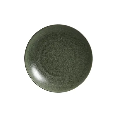 Тарелка «Студио» керамика D=180,H=25мм тем.зелен.,матовый