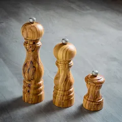 Мельница для соли «Париж Олива» дер. олива ,H=22см деревян., изображение 3