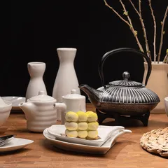 Бутылка для саке «Кунстверк» фарфор 250мл D=75,H=165мм белый, изображение 4