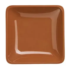 Салатник квадратный пластик 2,13л ,L=25,4,B=25,4см терракот, изображение 2