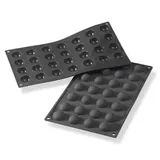 Форма для выпечки «Полусфера» [28 ячеек] силикон черный