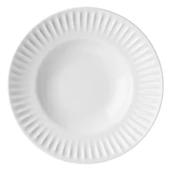 Тарелка глубокая «Рибби» фарфор D=261,H=59мм белый