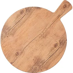 Блюдо для подачи с ручкой пластик D=36см бежев.