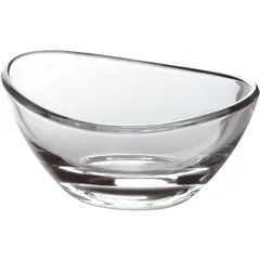 Sauce-salad bowl “Papaya” glass 70ml D=8,H=4cm clear.