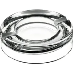 Ashtray “President”  chrome glass  D=20.3, H=55cm  clear.