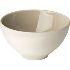 Salad bowl “Gray Aurora” ceramics D=15cm ivory