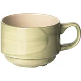 Чашка чайная «Феннель» фарфор 170мл D=75,H=58мм зелен.,бежев.