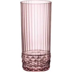 Highball “America 20x” glass 490ml D=73.5,H=162mm pink.