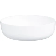 Блюдо «Эволюшнс Уайт» глубокое для подачи стекло 2,8л D=26см белый