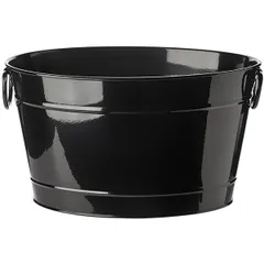 Ведро для шампанского на 4 бутылки металл 13,8л ,H=22,7,L=40/32,B=27,5см черный, изображение 2