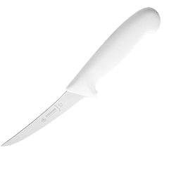 Нож для обвалки мяса сталь нерж.,пластик ,L=257/125,B=22мм белый,металлич.