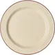 Тарелка «Кларет» фарфор D=27см бежев.,бордо, Диаметр (мм): 270