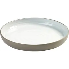 Plate “Dask” ceramics D=205,H=25mm white,gray