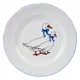 Тарелка «Надежда» Гуси мелкая фарфор D=24,H=3см белый,синий