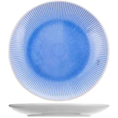 Plate “Santiago Blue” ceramics D=25,H=3cm blue.