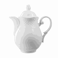 Coffee pot “Aphrodite”  porcelain  0.6 l  D=55, H=130, L=155mm  white