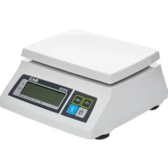 Electric scales SW-20 20kg with adapter. resolution 10g plastic,metal ,H=13.7,L=28.7,B=26cm 10w white