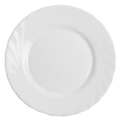 Тарелка «Трианон» мелкая стекло 231,7мл D=200,H=16мм белый